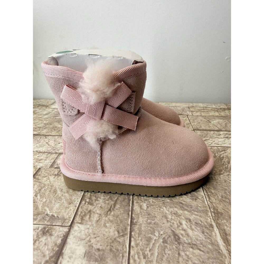 Koolaburra By Ugg Koola Mini Short Toddler Girl Pink  Boots Size 5 New In Box - Picture 7 of 9